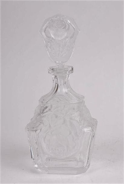 DESNA - Carafe et bouchon en cristal à décor...