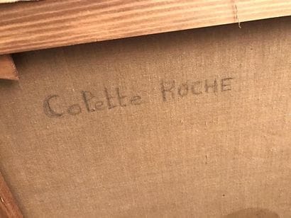 Colette ROCHE (XXe) 
Jeune femme à la robe...