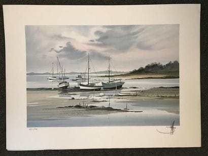Stéphane LAURO (1964)
Barques à marée basse
Neuf...