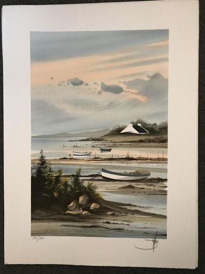 Stéphane LAURO (1964)
Barques à marée basse
Neuf...