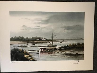 Stéphane LAURO (1964)
Barques à marée basse
Neuf...