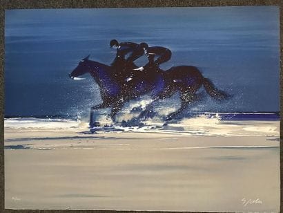 Victor SPAHN (1949)
Jockeys sur la plage,...