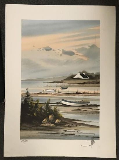 Stéphane LAURO (1964)
Barques à marée basse
Six...