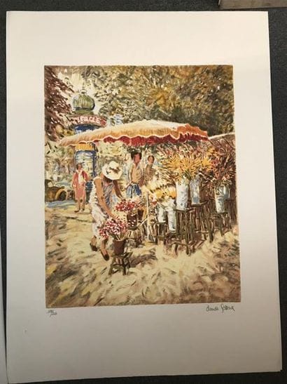 Claude FOSSOUX (1946)
Marché Provençal, Fillettes...
