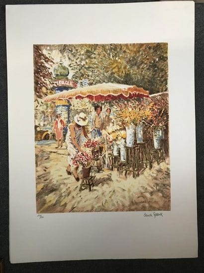 Claude FOSSOUX (1946)
Marché Provençal, Fillettes...