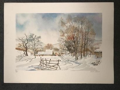 Anne-Marie BRIANTE (XX)
Paysage méditerranéen
Lithographie...