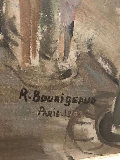 Roland BOURIGEAUD 
Arc de triomphe 
Huile...