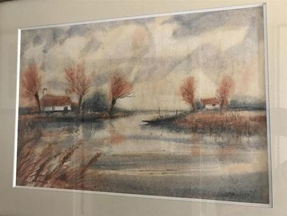 Aimé Daniel STEINLEN (1923-1996)
Paysage...