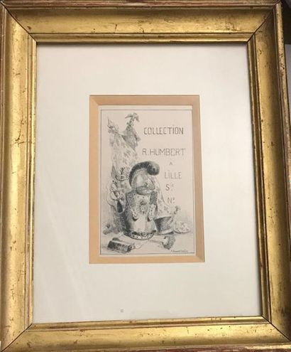 Gravure en noir sous verre : Collection de...