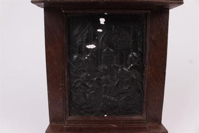 PLAQUE en cuivre présentant La nativité dans...