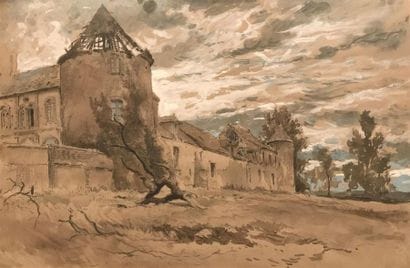 ECOLE FRANCAISE du XIXème siècle 
Vue de...