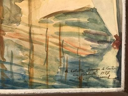 A. COLETTE (XXe) 
La Rochelle 
Aquarelle...
