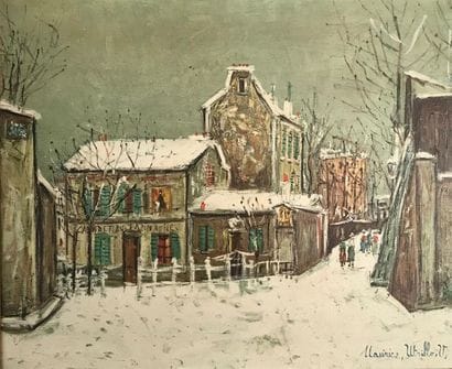 D'après Maurice UTRILLO 
Le Lapin agile 
Procédé...