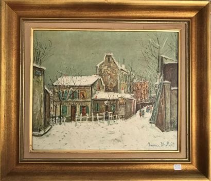 D'après Maurice UTRILLO 
Le Lapin agile 
Procédé...