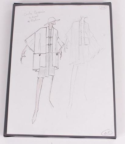 Tan GUIDICELLI pour HERMES 
Dessin de mode,...