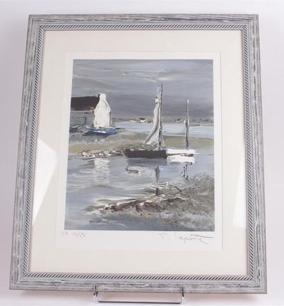 LAPORTE 
Marine 
Epreuve d'artiste signée...