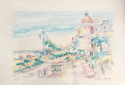 Olivier ZLATKU (né 1952)
Le Negresco 
Signé...