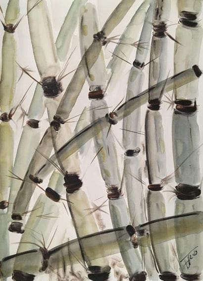 Ecole contemporaine
Composition abstraite
Aquarelle...