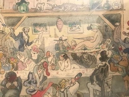 ECOLE MODERNE
Scènes animées
Deux aquarelles...