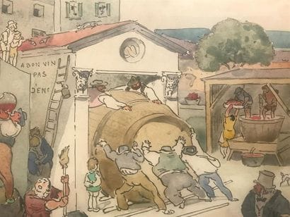 ECOLE MODERNE
Scènes animées
Deux aquarelles...