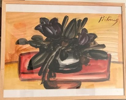 Franz PRIKING (1929-1979)
Les Chardons, 1965
Aquarelle...