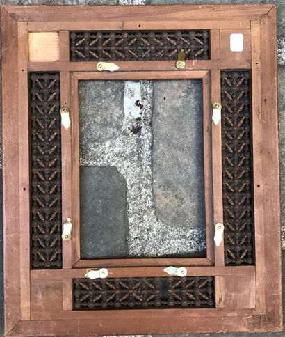 Cadre à décor de moucharabieh à décor de...