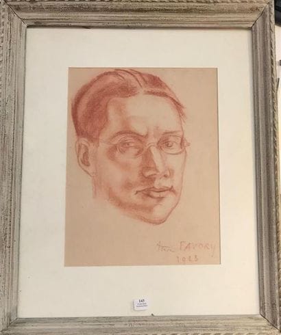André FAVORY (1888-1937)
Portrait d'homme,...