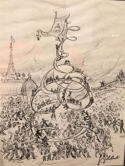 FILIBERTI Georges Guido (1881-1970)
Vue animée,...