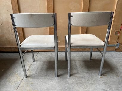 PAIRE DE CHAISES, la strcuture tubulaire...