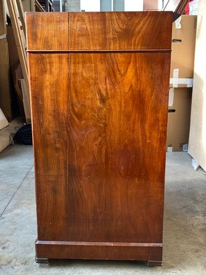 COMMODE de toilette en bois de placage, le...