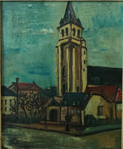 Eric MORISOT (1926-2016)

Vue d'église 

Huile...