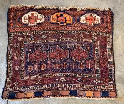 CAUCASE 

Tapis de prière en laine à décor...
