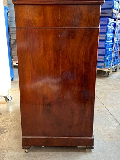 COMMODE de toilette en bois de placage, le...
