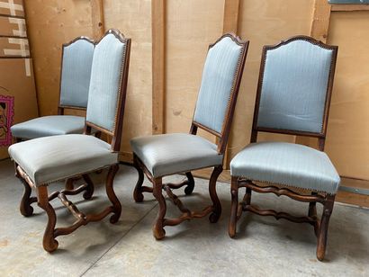 ENSEMBLE comprenant deux fauteuils et quatre...