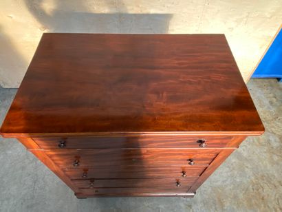 COMMODE de toilette en bois de placage, le...