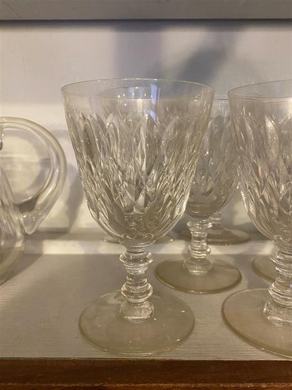 BACCARAT 

Partie de service de verres en...