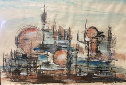 Eric MORISOT (1926-2016)

Ville futuriste...