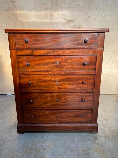 COMMODE de toilette en bois de placage, le...