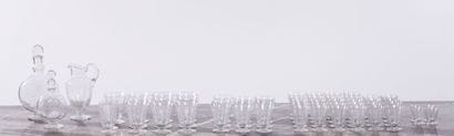 BACCARAT 
Part of service out of engraved...