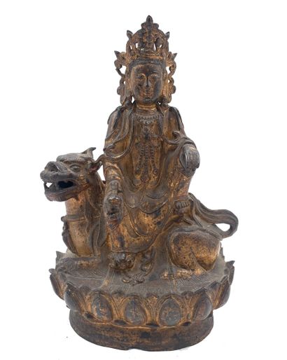 Chine, époque Ming, XVIIe siècle 
Déesse...
