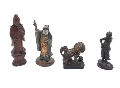 CHINE, XIXe-XXe siècle
Ensemble comprenant...