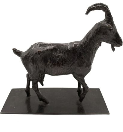 B. LOUIS 
Chèvre
Epreuve d'artiste en bronze...