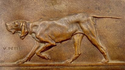 Victor PETER (1840-1918)
Chien à l'affût
Plaque...