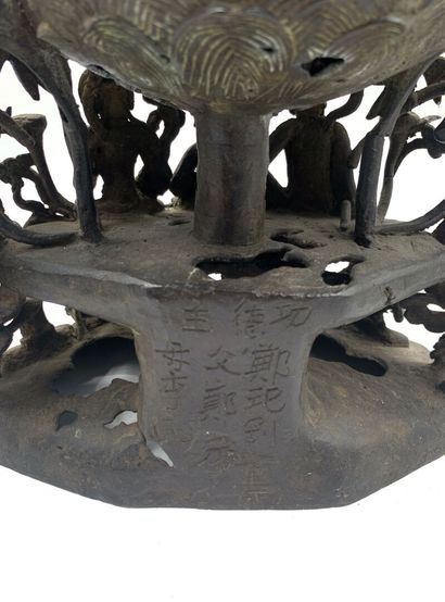 Chine, époque Ming, XVIe/XVIIe siècle 
Sculpture...