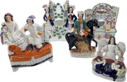 STAFFORDSHIRE 
Ensemble de cinq groupes représentant...