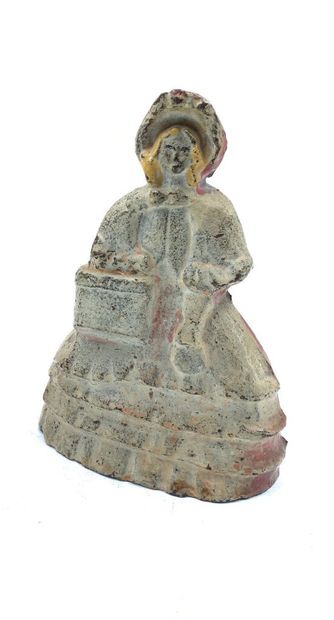 Sujet en bronze à patine brune figurant un...