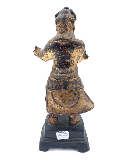 CHINE, Époque Ming, XVIIe siècle 
Guerrier...
