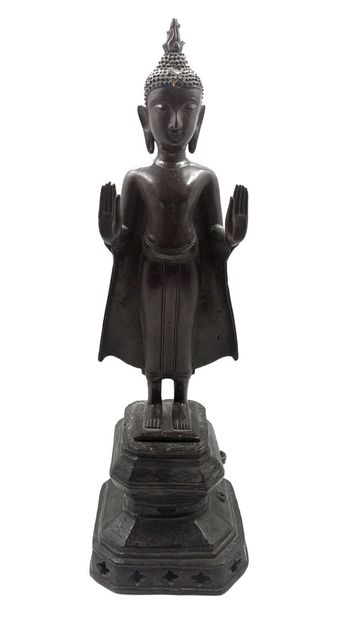 ThaIlande, XIXe siècle 
Bouddha debout, les...