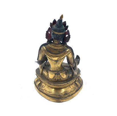Sino-tibétain, XIXe siècle 
Sujet en bronze...
