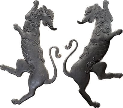 Deux bas-reliefs pouvant former pendants...